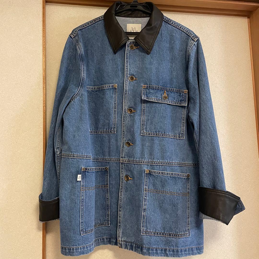 searoomlynn ECO LEATHER COLLAR カバーオール