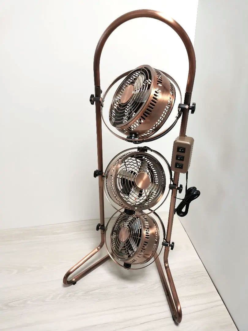 DOSHISHA HBM-166-BM ブロンズ 3連タワー型 メタル扇風機