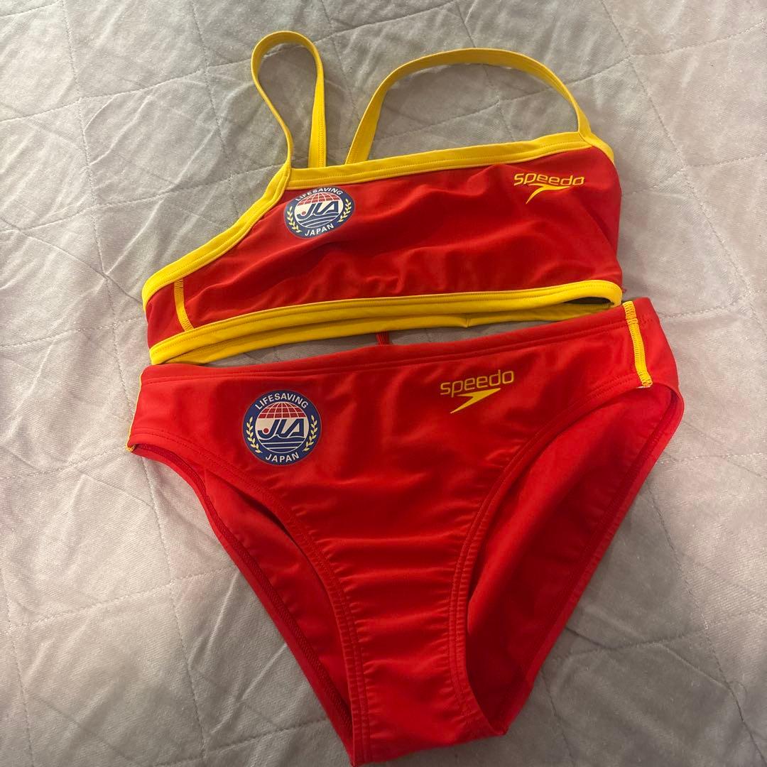 Speedo セパレート水着 レッド/イエロー