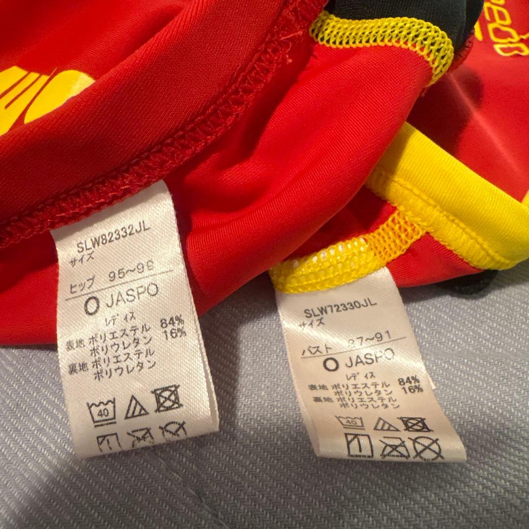 Speedo セパレート水着 レッド/イエロー