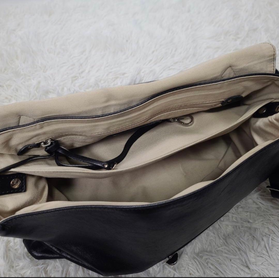 【美品】ZANELLATO ザネラート ポスティーナ レザー ショルダーバック