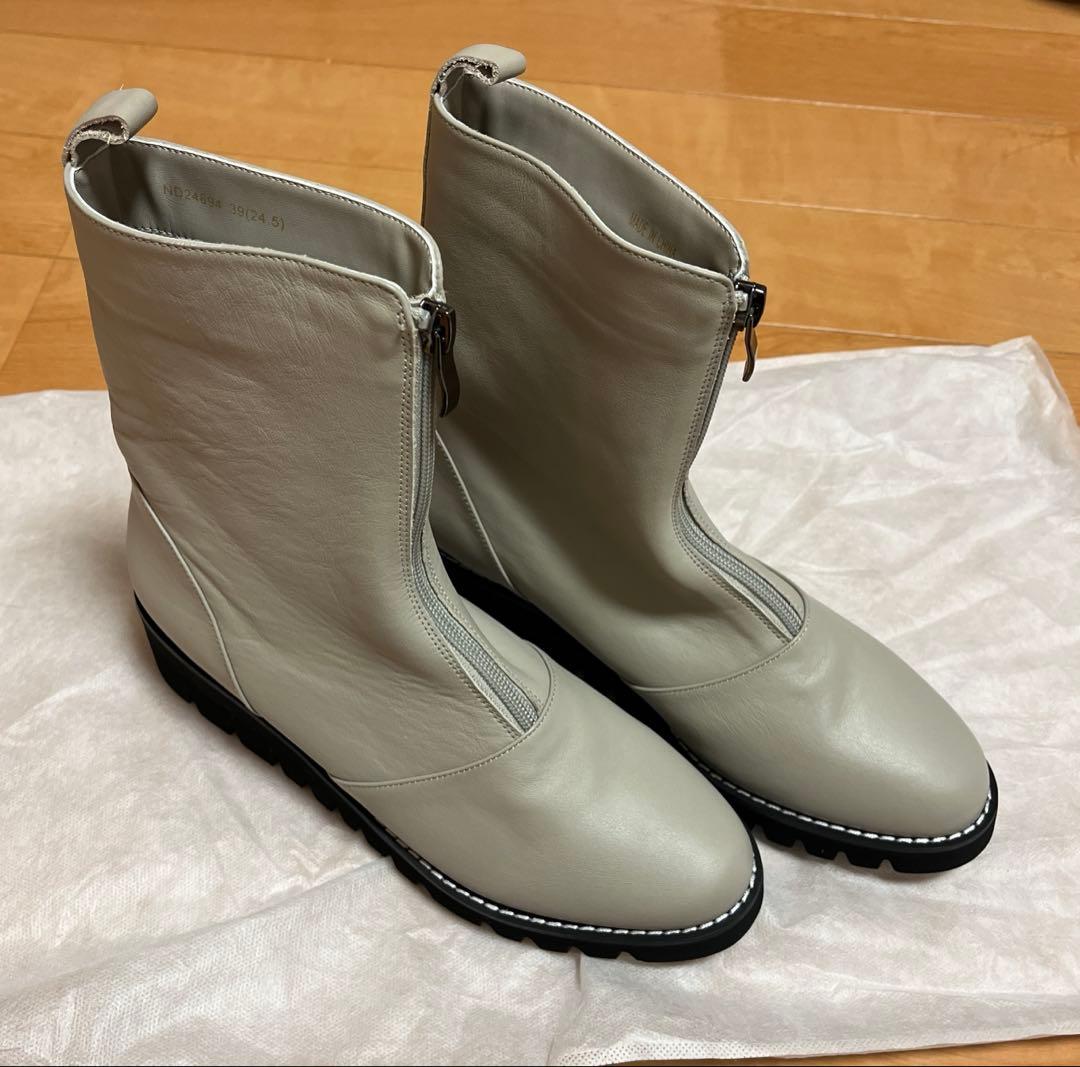 【新品・未使用】neue diffusion センタージップショートブーツ