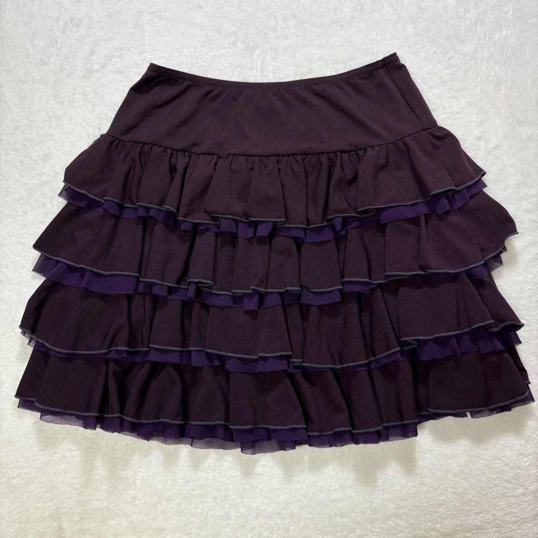 Ozz Croce ミニスカート　フレア　レイヤード　ティアード　ドラゴン