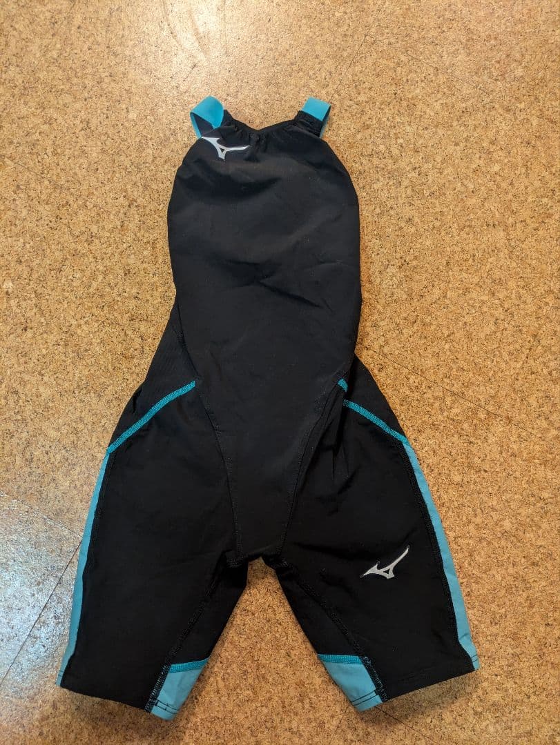 ミズノGX SONIC LITE 高速（布帛）水着 140 ブラック/ターコイズ