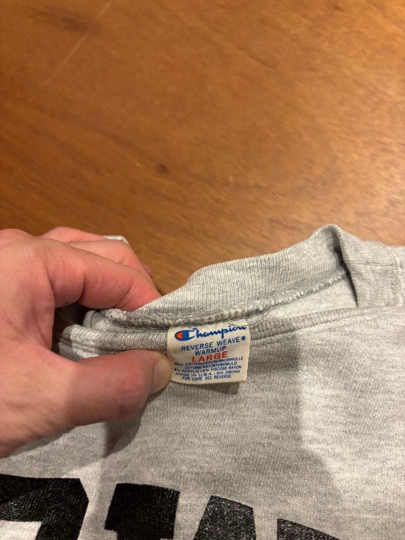 80s チャンピオン　リバースウィーブ　ダブルフェイス　IOWA LARGE