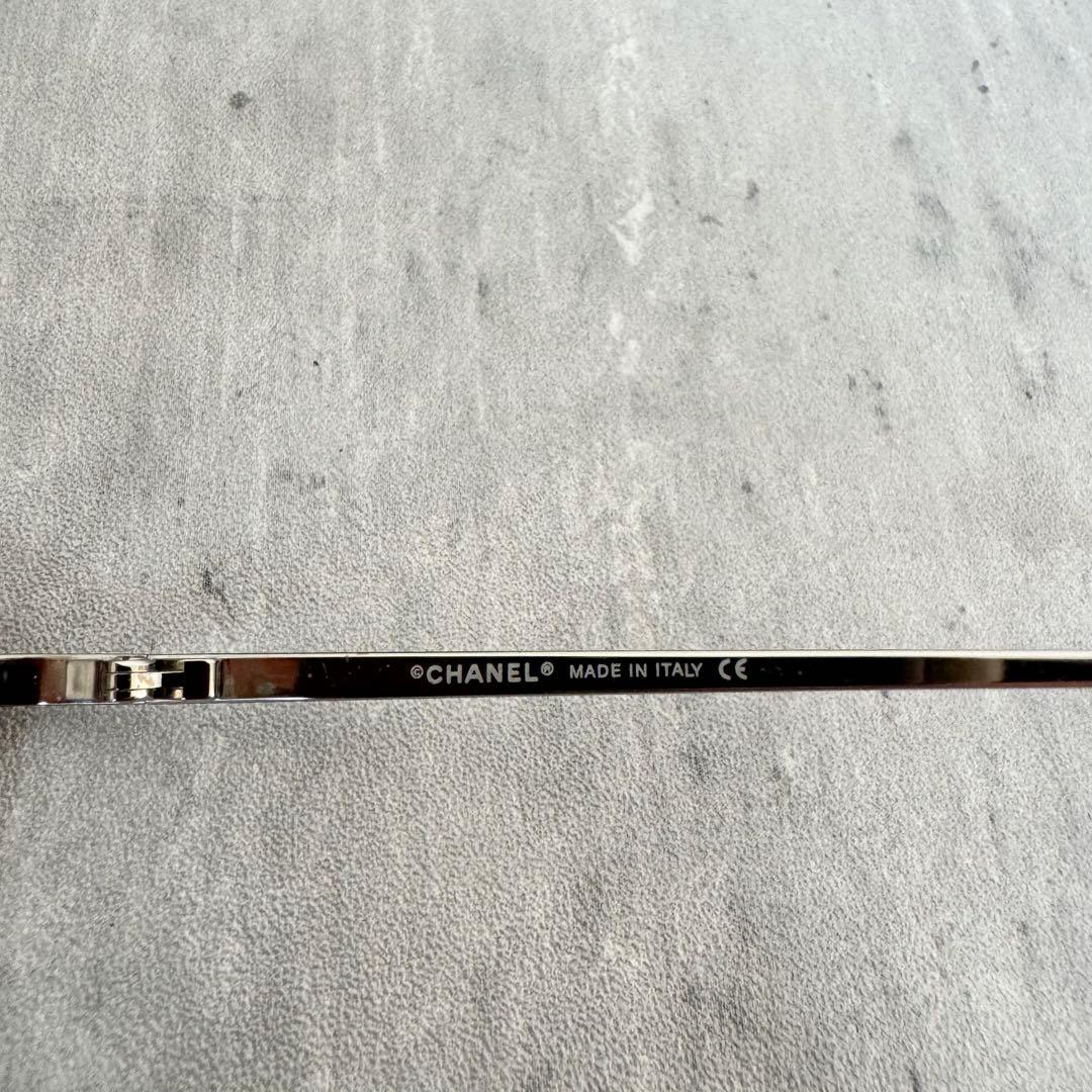 【美品】シャネル CHANEL サングラス カメリア ツーポイント カラーレンズ