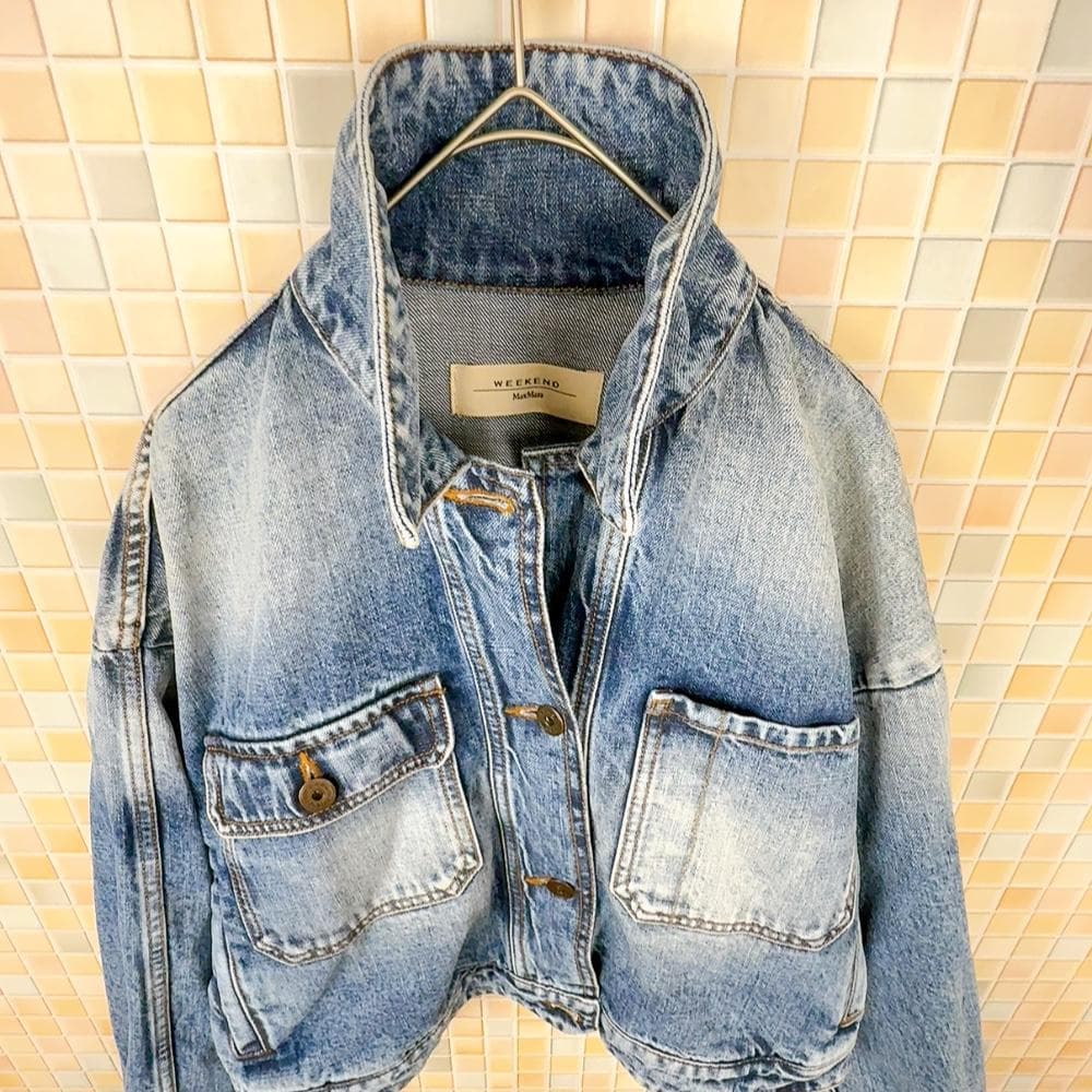 マックスマーラ　 デニムジャケット クロップド丈　MAXMARA 　36
