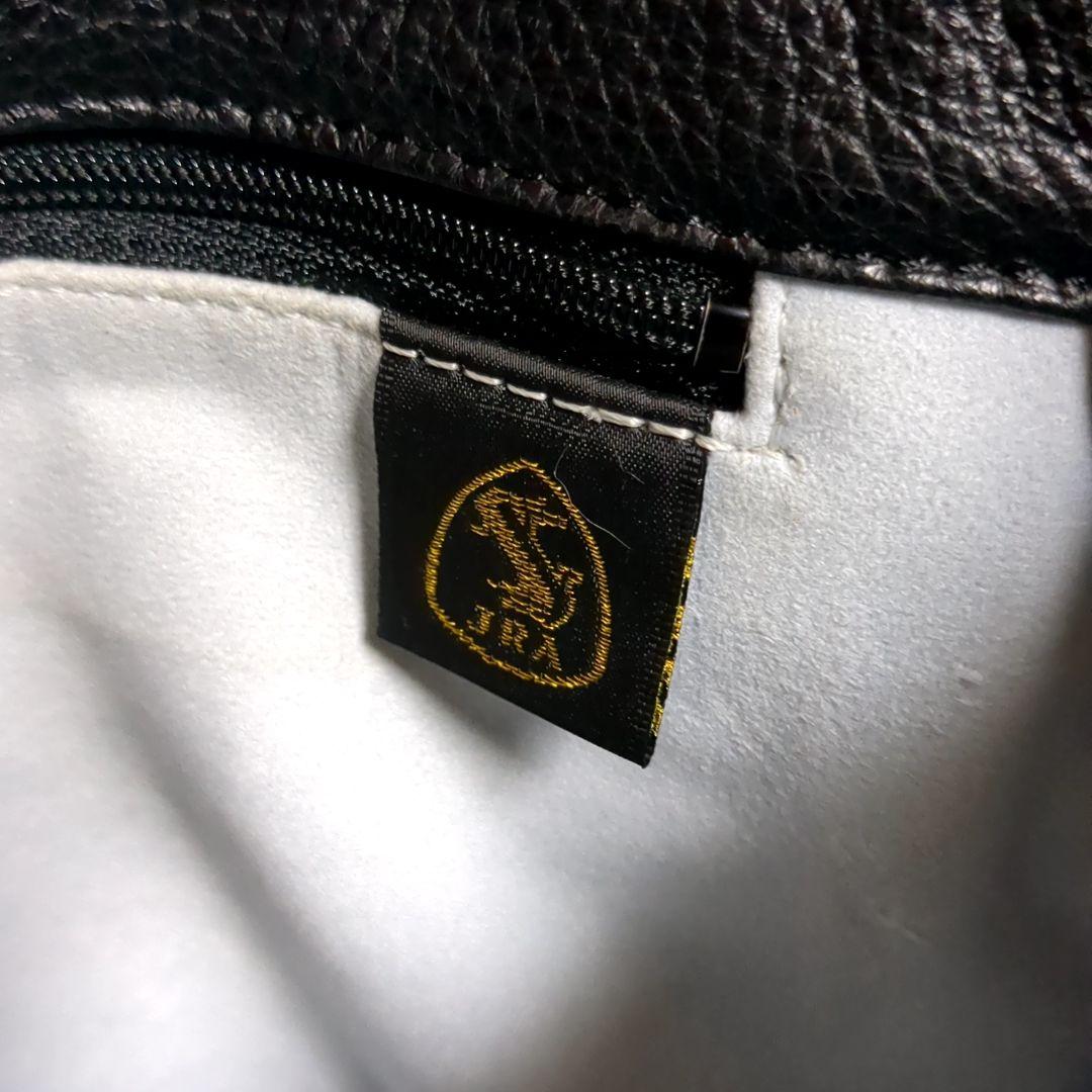 ✨美品✨JRA内タグ クロコダイル ショルダーバッグ センター取り ブラック