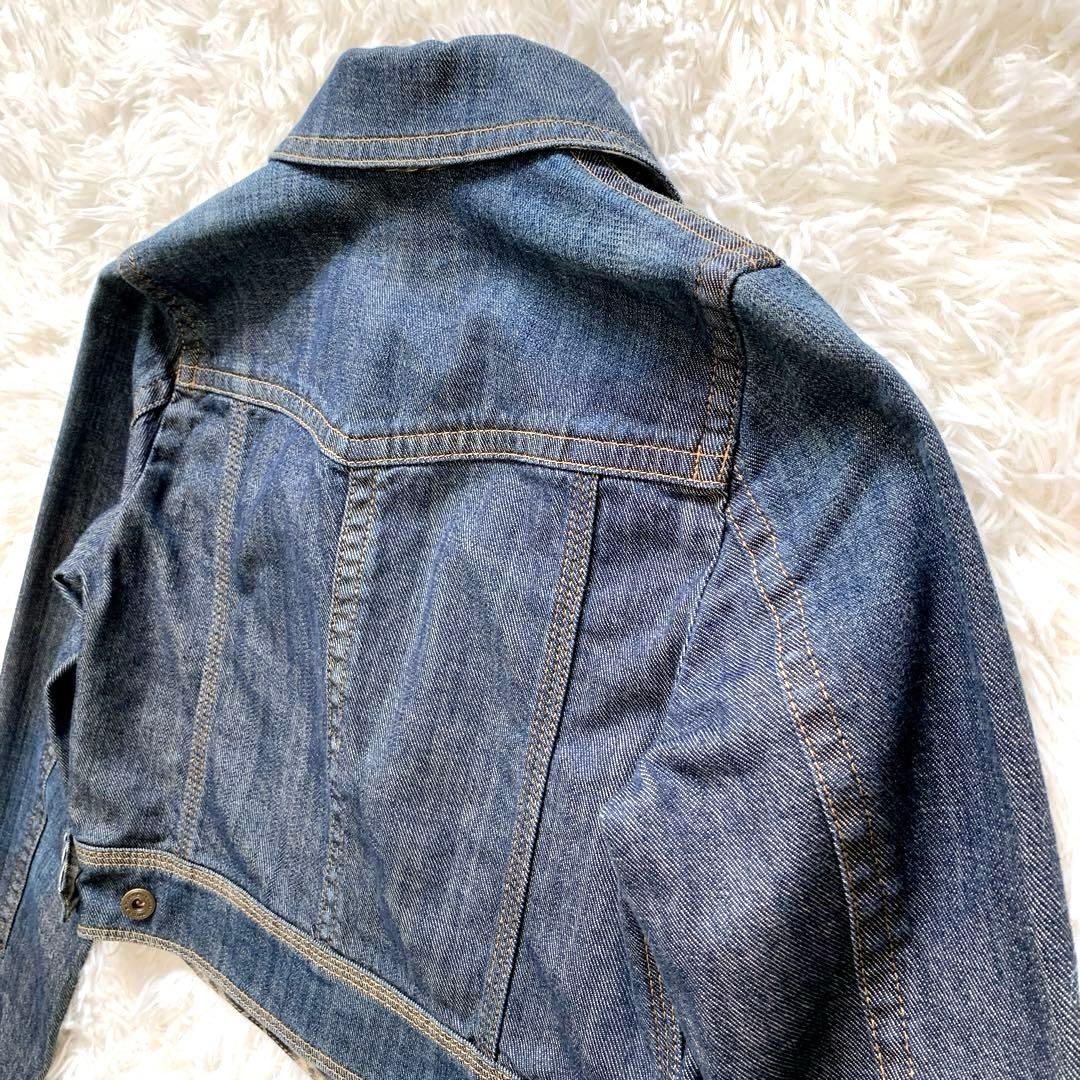 美品　バーバリーブルーレーベル　デニムジャケット　Ｍ　ノバチェック　ホースロゴ