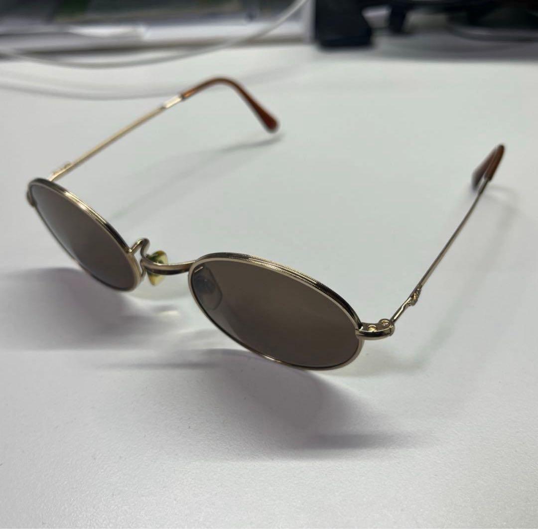 エンポリオ アルマーニ オーバル メタルサングラス サングラス 金具 眼鏡 丸