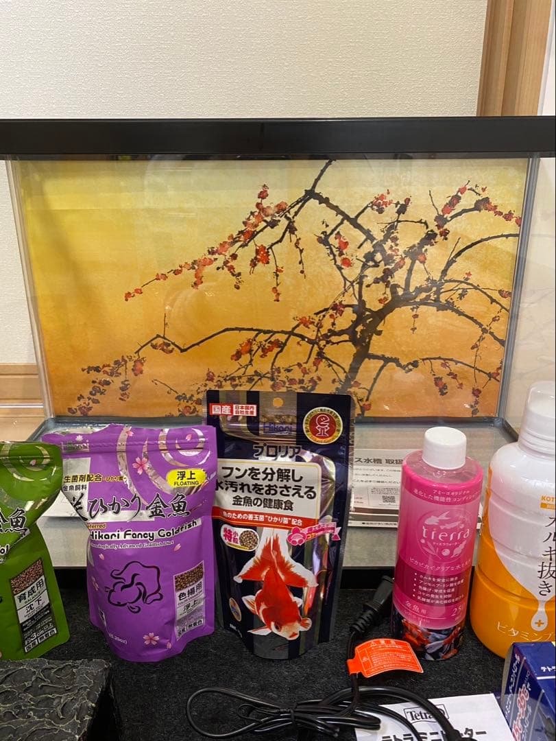 水槽セット フィルター・水草用肥料付き
