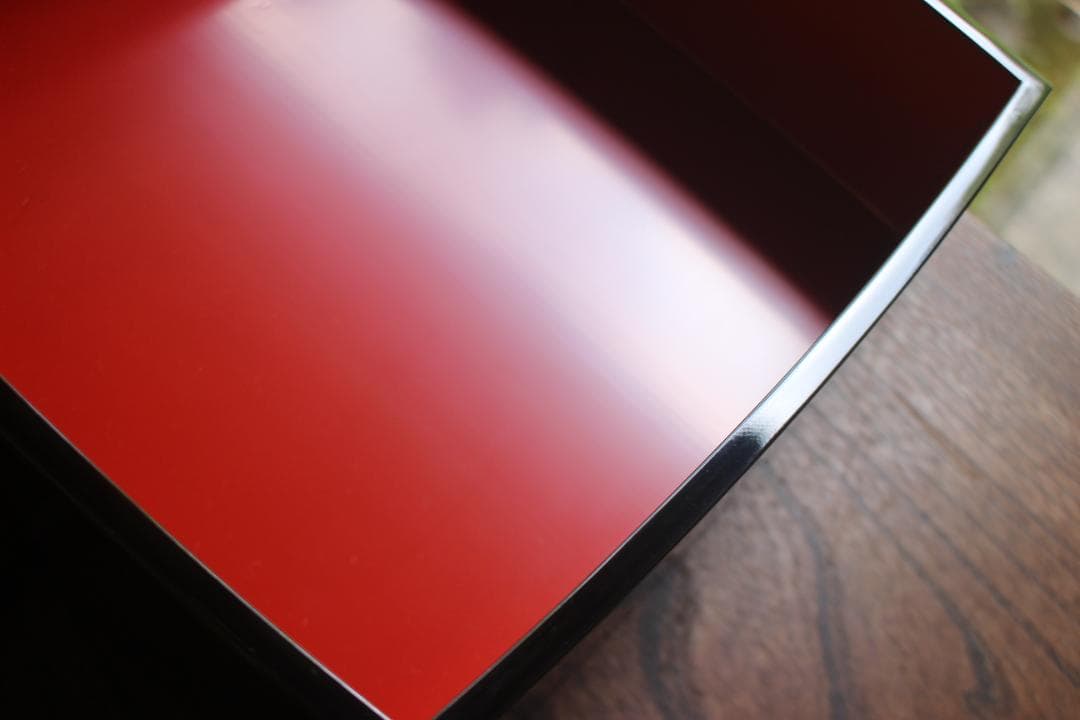 デッドストック！上質内朱黒漆に優美な梅蒔絵の映える二段重（検輪島塗重箱お重