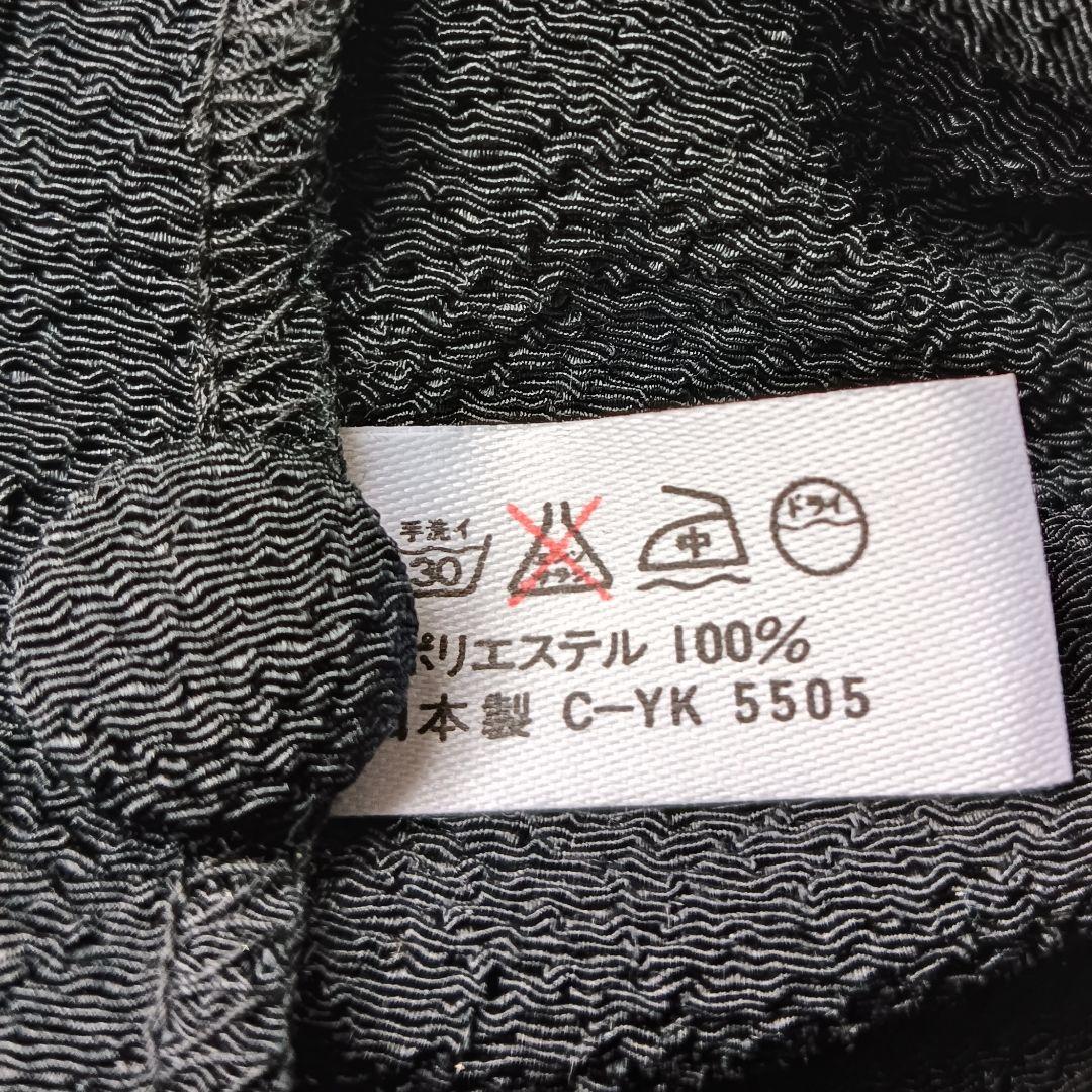 【詩仙堂 BY HITOSHI】シャツワンピース くるみ釦 前開き ちりめん