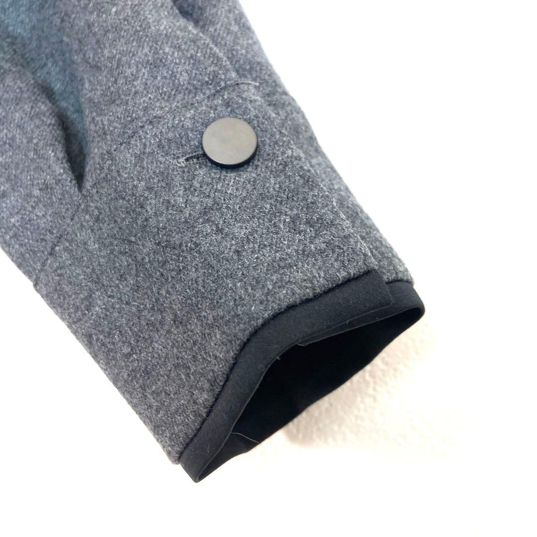 新品タグ付 定価59400円 アナイ ウールフラノタック シャツワンピース 38