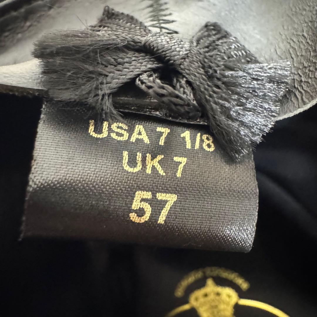 ボルサリーノ ウールハット フェルトハット 中折れ ブラック 57