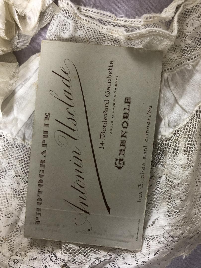 フランスアンティーク　コミュニオン　カルト・ド・ヴィジット