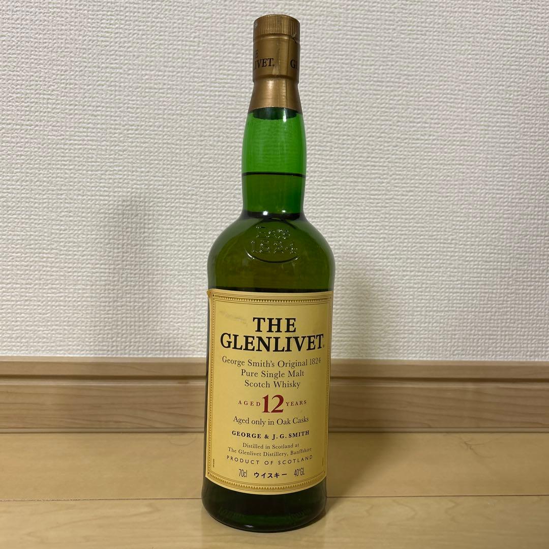 旧ラベル　旧ボトル　グレンリベット12年