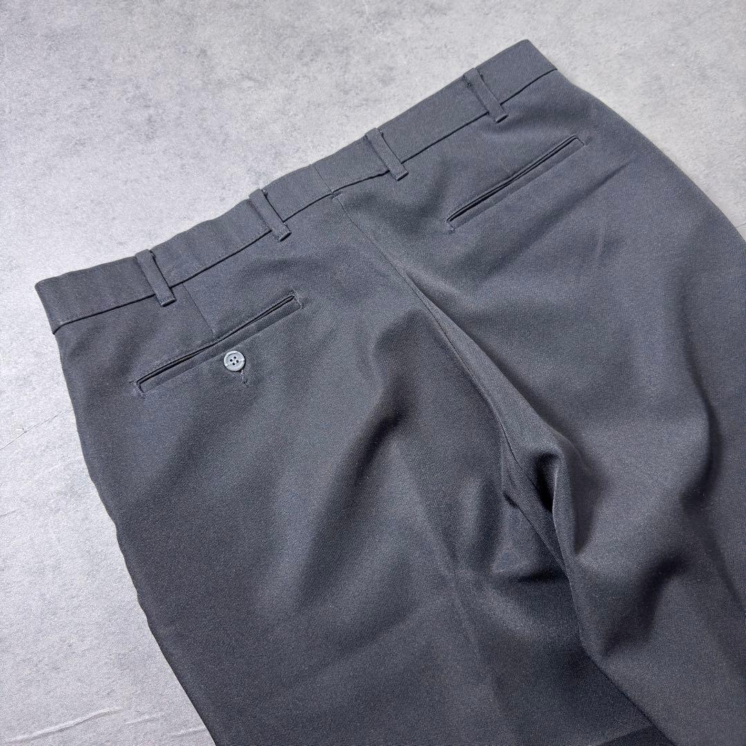 90s USA製Levi's アクションスラックス ブラック黒W38L30 古着