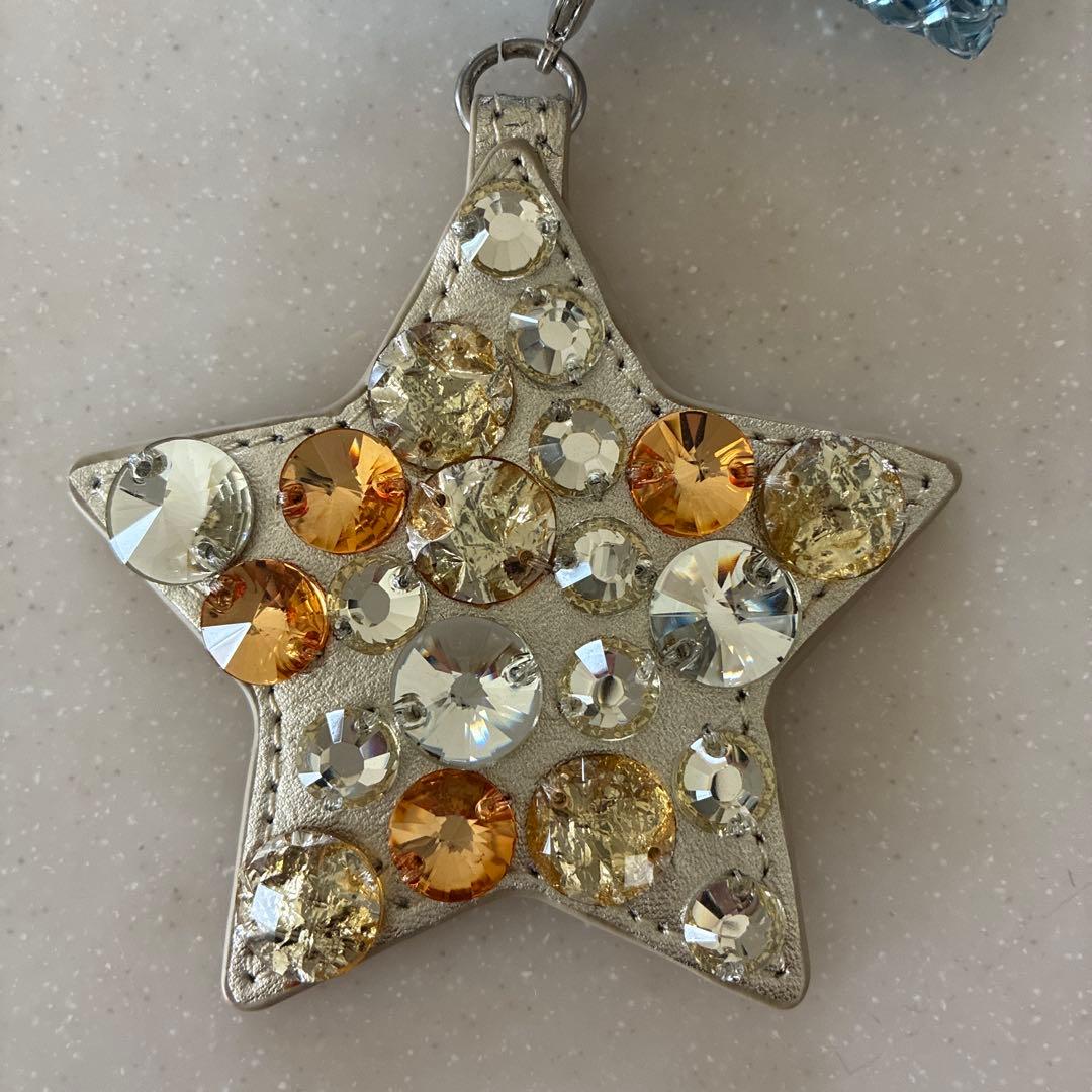 【美品】ANTEPRIMA 星型チャーム ラ ミア シェルタ ブルーシルバー