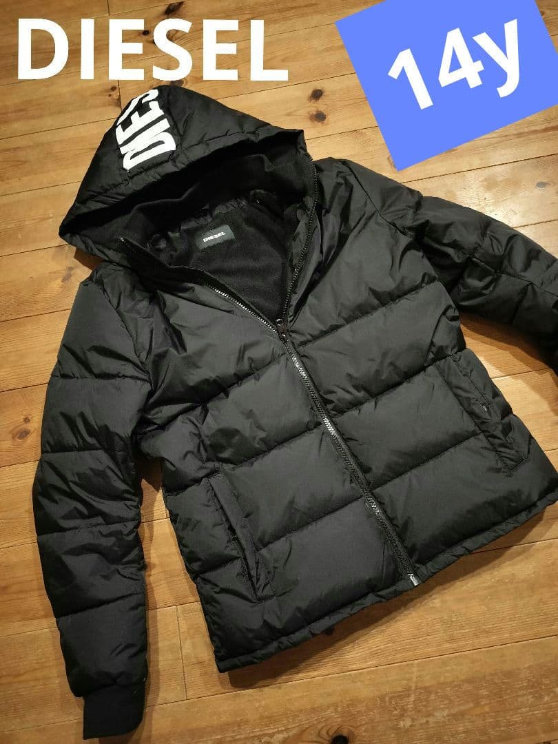 DIESEL*サイズ14*中綿ダウン*フードロゴデザイン**