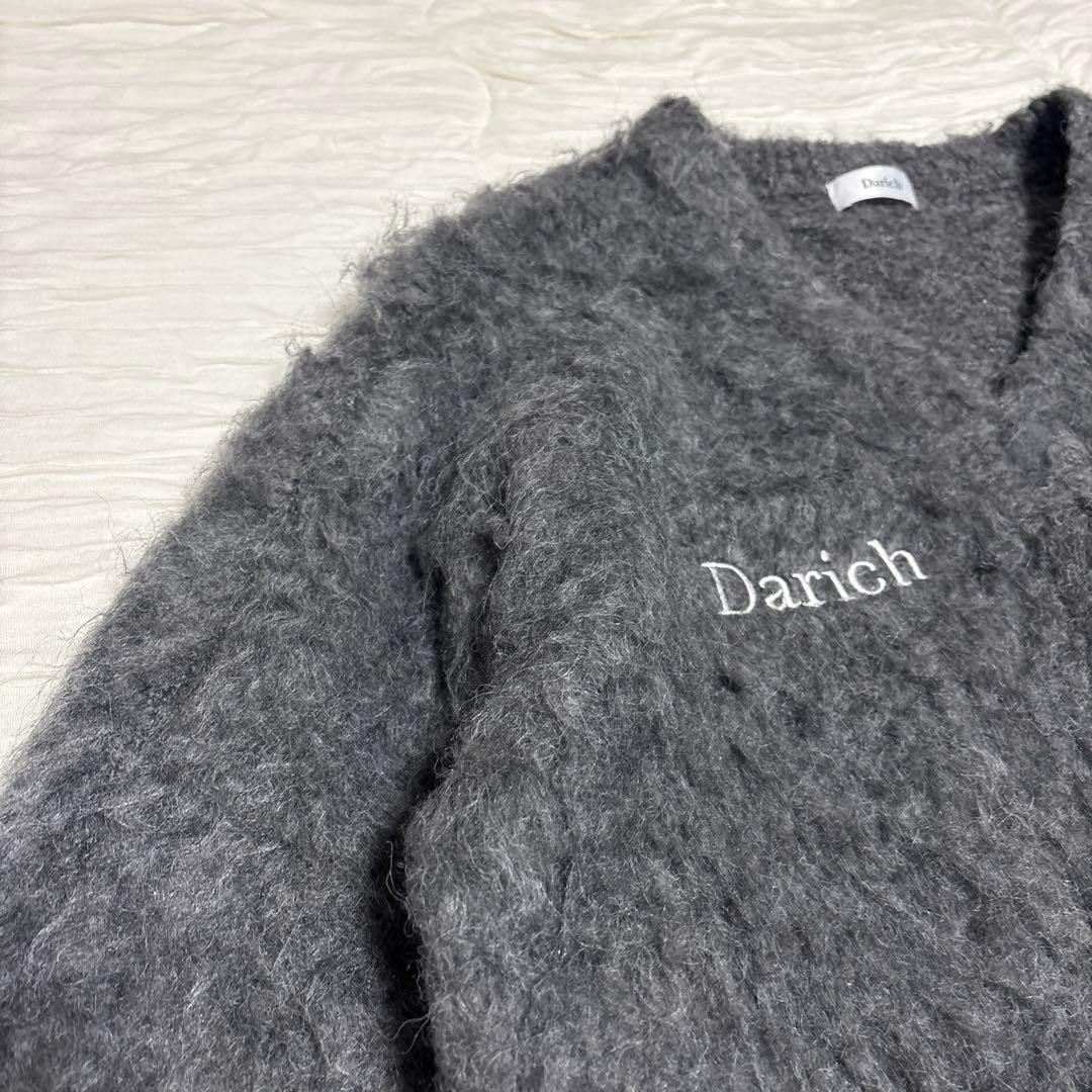 Darich グレー 長袖カーディガン　フラッフィーオーバープルオーバー