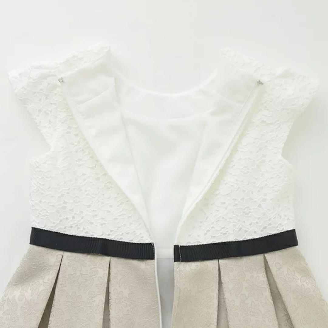 新品　フォーマル　ジャガードリボンOP+衿つきJK ワンピ　ジャケット　セット