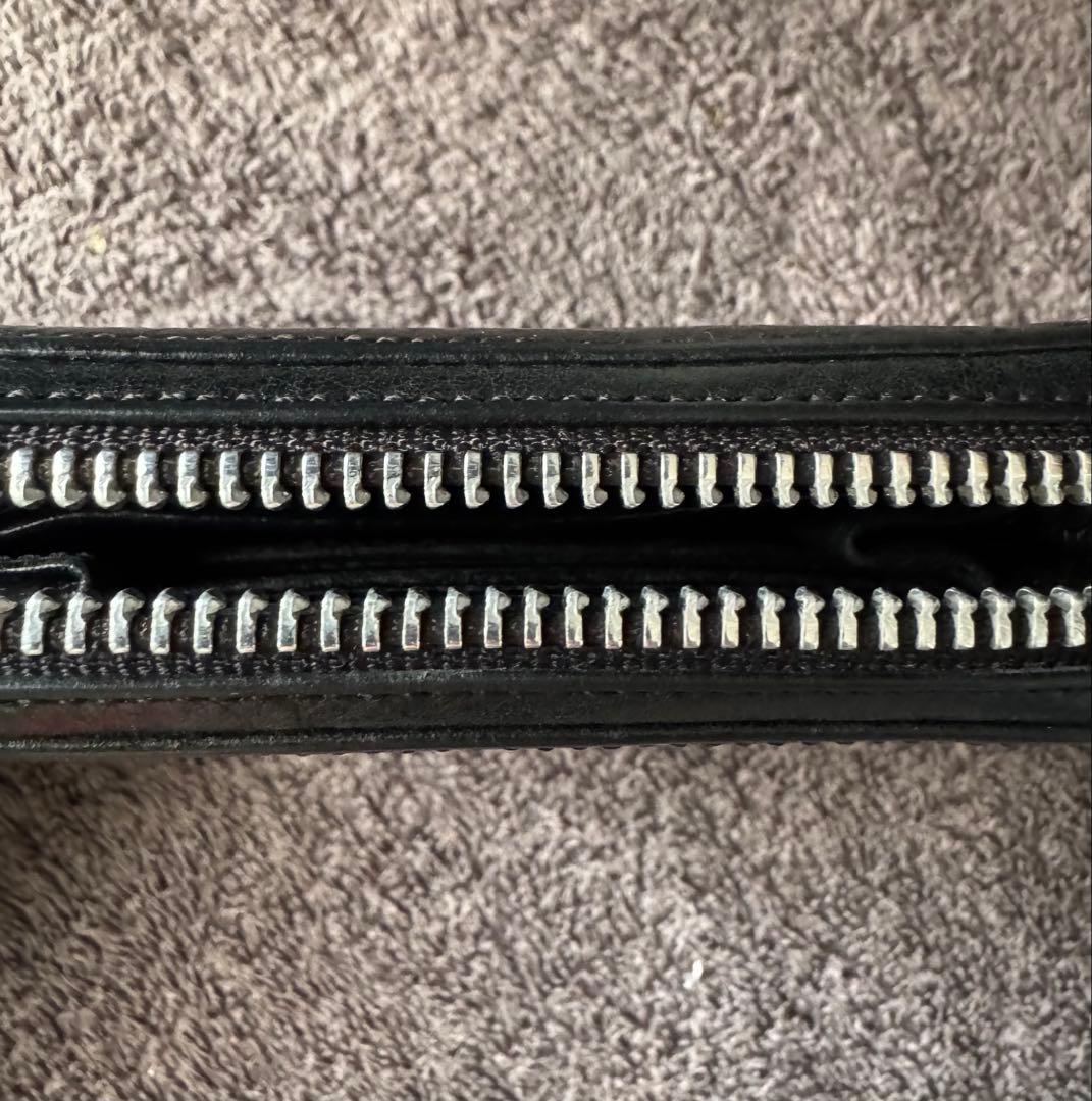 3 SIDE ZIP 3サイドジップ サイドピラミッドスタッズレザーウォレット