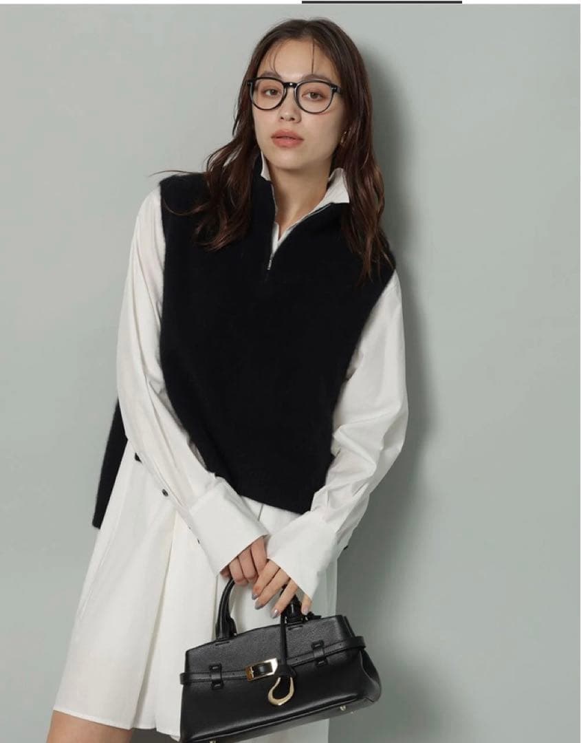 【Merciさま専用】アルページュストーリー　ハーフジップFURベスト　黒