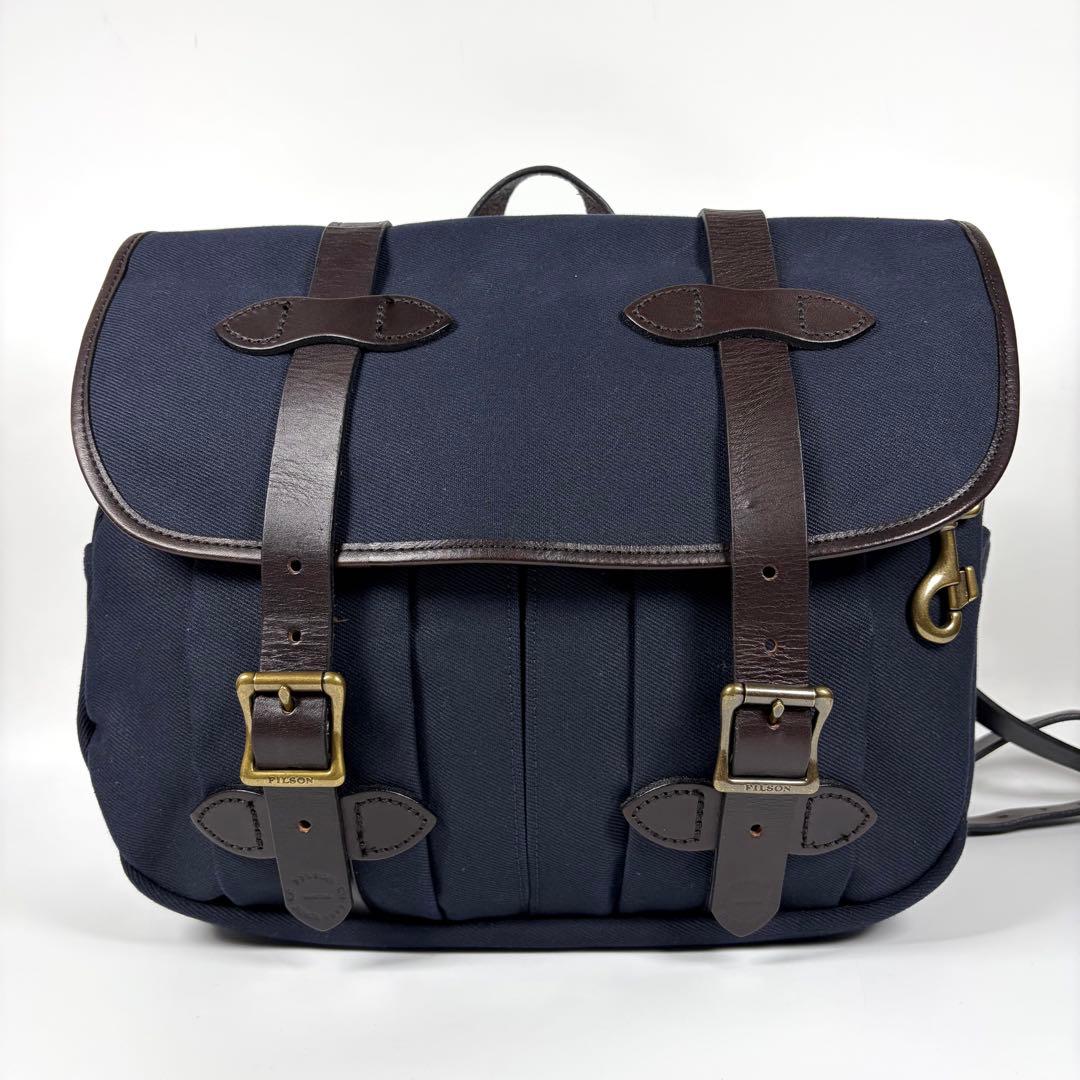 【美品】FILSON フィルソン フィールドバッグ Мサイズ ネイビー
