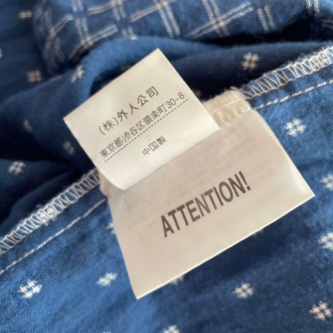 【GAIJIN MADE】法被 ハッピ 格子柄作務衣　ジャケット カーディガン