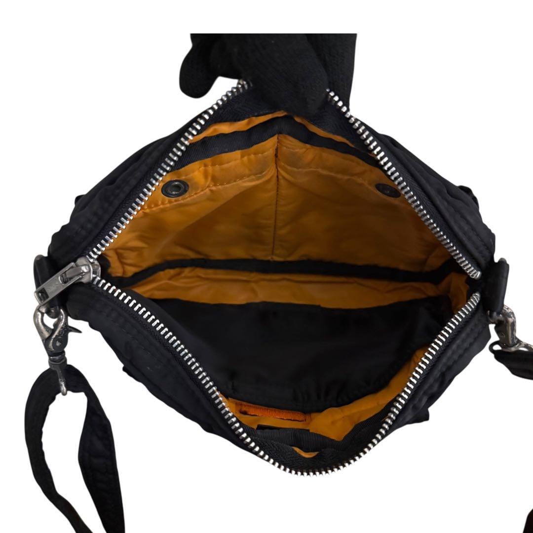 PORTER ポーター　ショルダーバッグ　タンカー　ブラック　ナイロン　斜め掛け