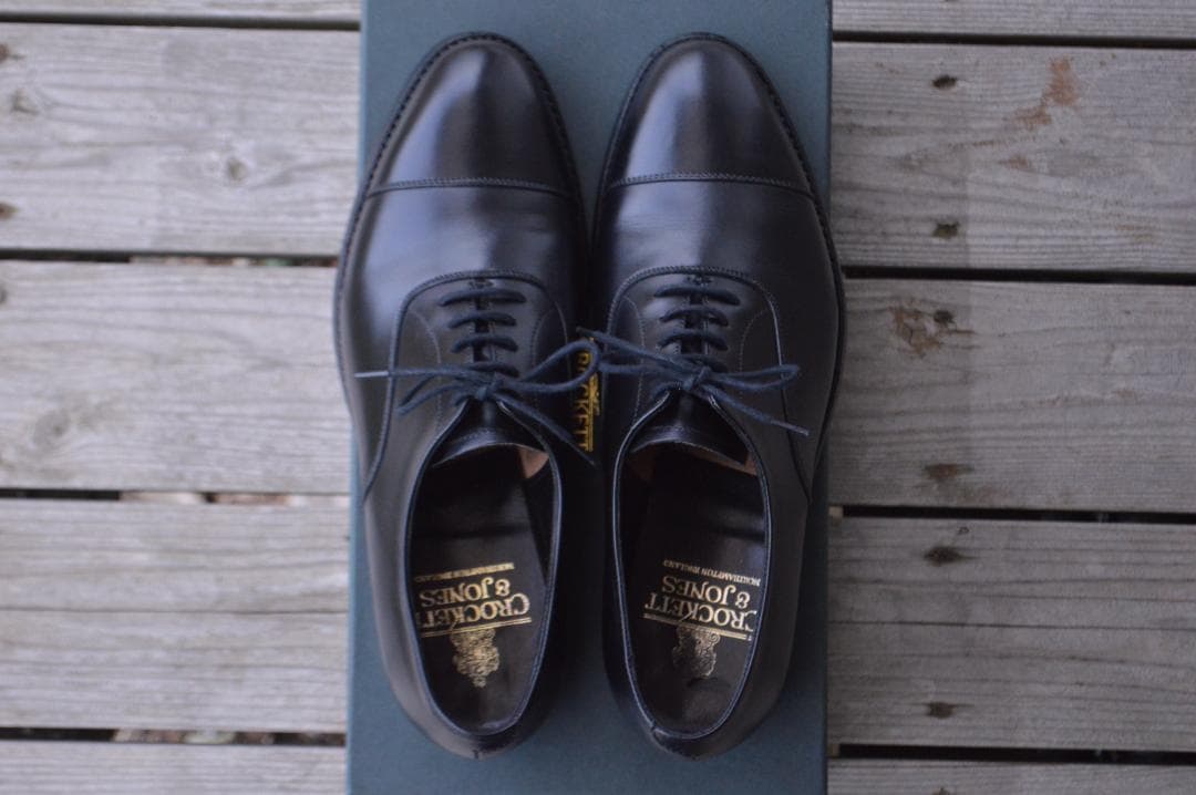 美品　CROCKETT＆JONES　KENT　6.5E　ブラック