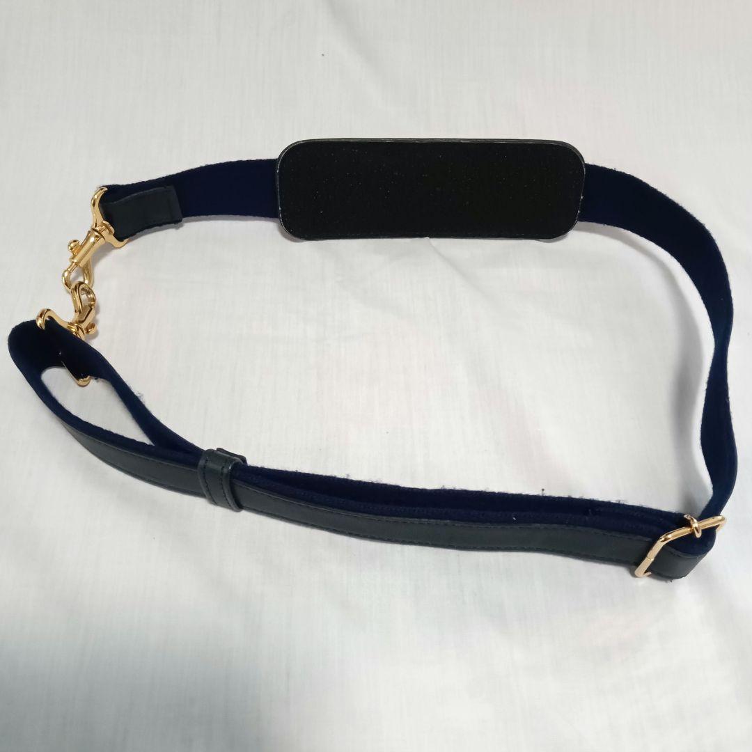 廃盤希少美品 フラソリティ 日本製 ボストンバッグ ショルダースト付き 紺色本革