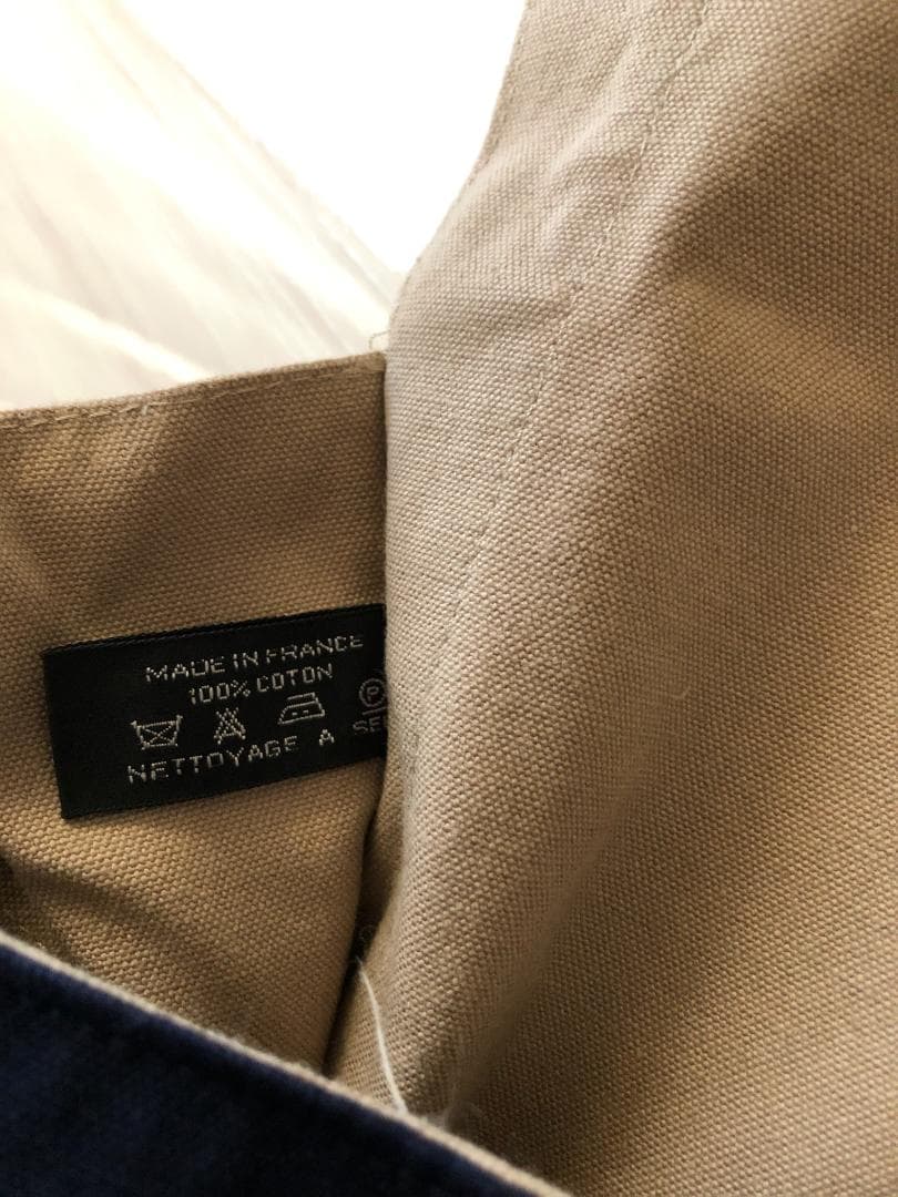 お値下げ！エルメス☆　タピドセル　ラージ☆　ネイビーベージュ　美品♪