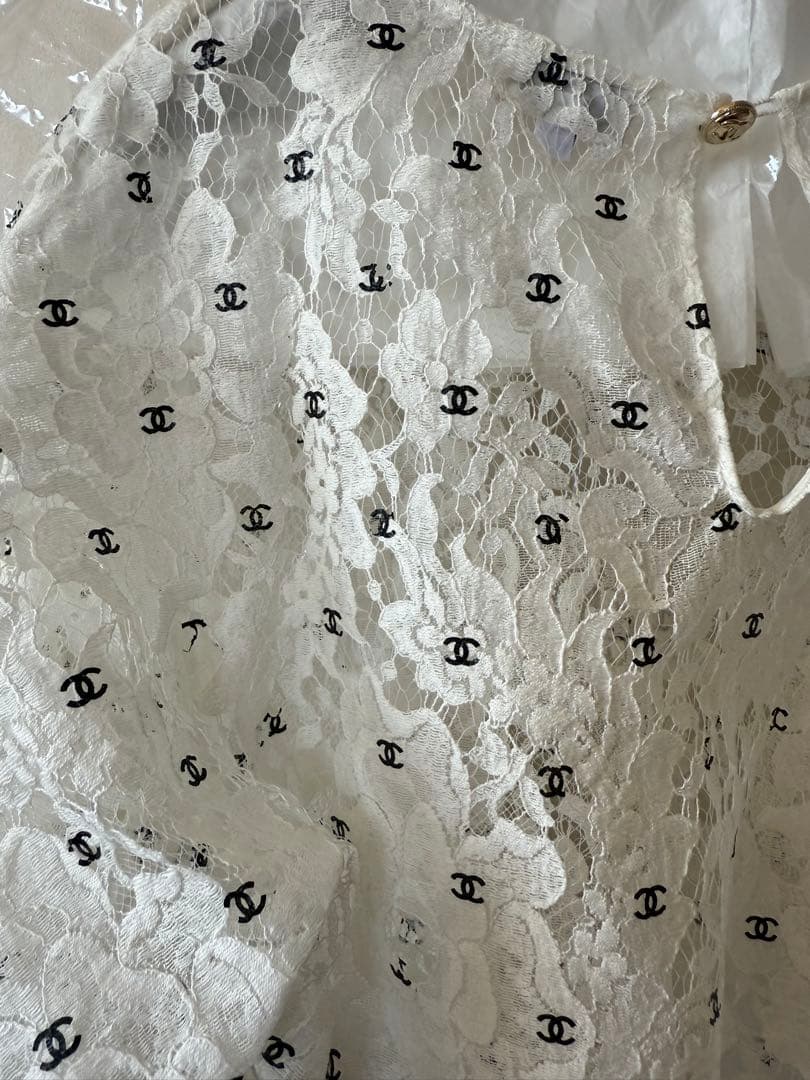 最終値下げ！希少！CHANELシャネルココマークロゴレーストップス