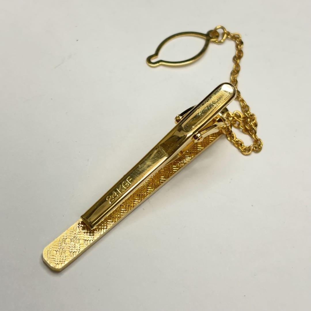 CHANEL ネクタイピン ヴィンテージ 24KGF ココマーク グレー系