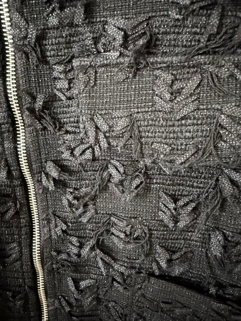 新品！Vin ジャガードダブルジップジレ ブラック　ヤマダヤ　スコットクラブ