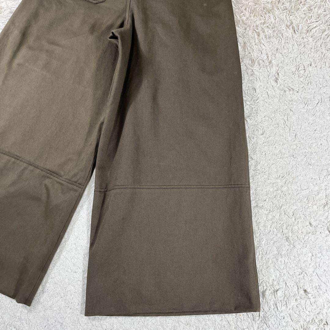 ✨極美品 マックスマーラ ベルテッド2タックワイドカーゴパンツ カーキ 40