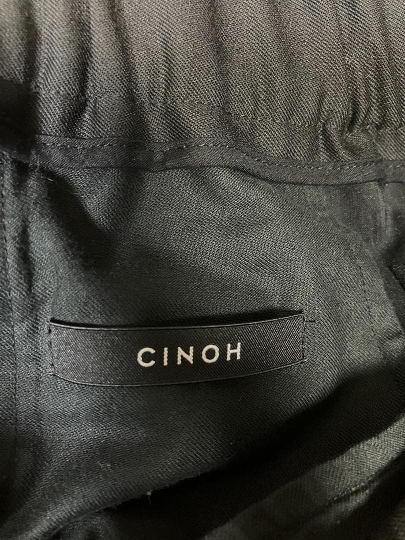未使用級 CINOH チノ M 黒 定価50,600円 リラックスパンツ