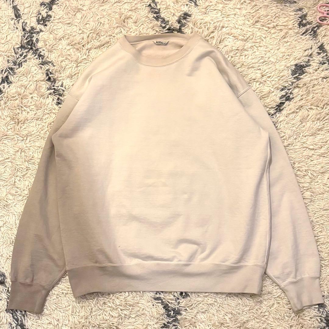 【美品】AURALEE オーラリー　グラデーションスウェット　ブラウン