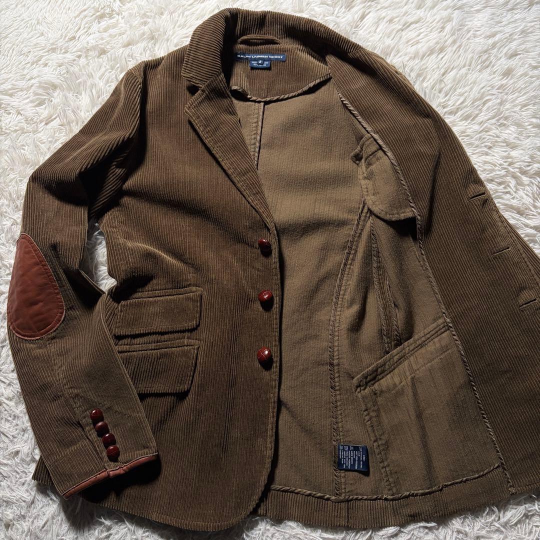 美品/希少■ラルフローレン テーラードジャケット　コーデュロイ　くるみボタン
