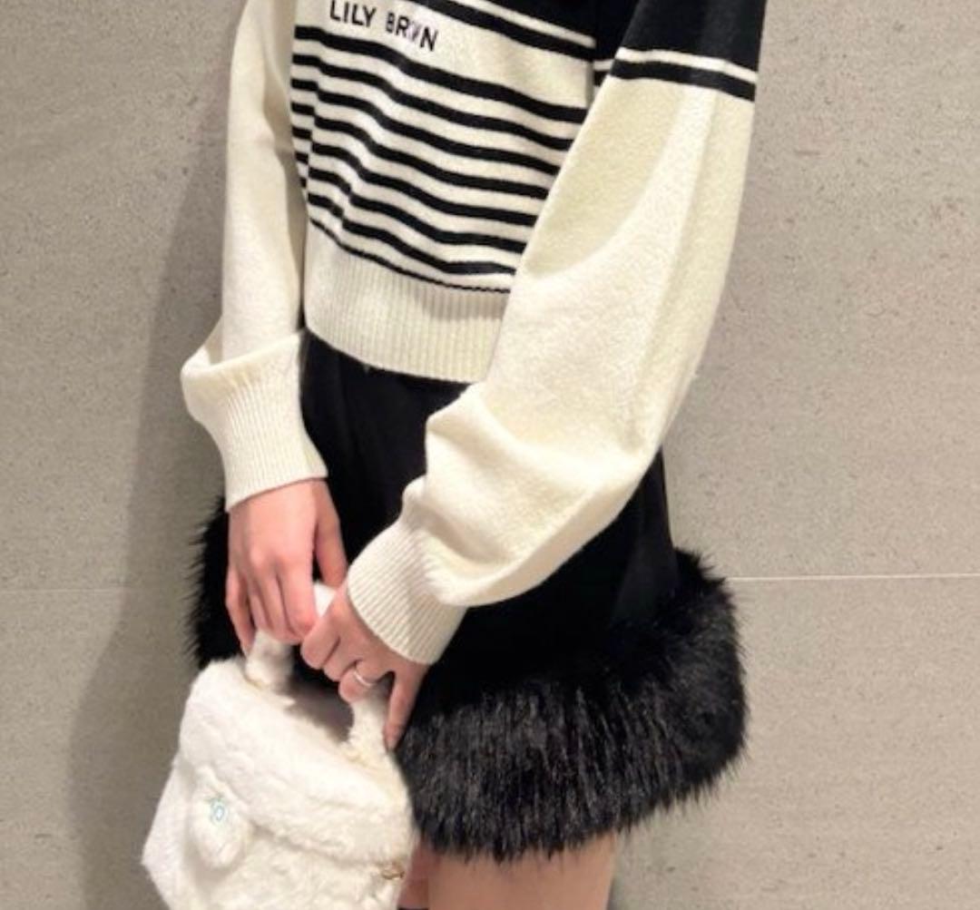 LILY BROWN リリーブラウン エコファーショートパンツ