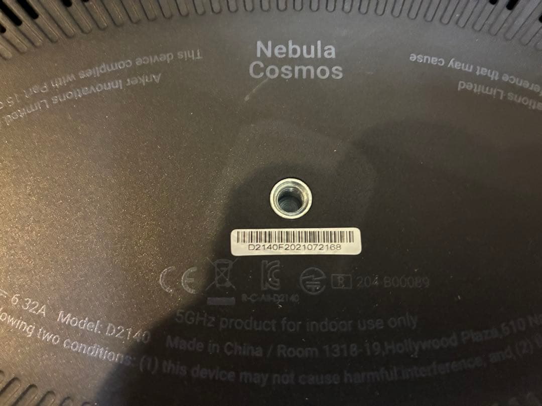 p*6様 Anker NEBULA Cosmosプロジェクター　正常動作品