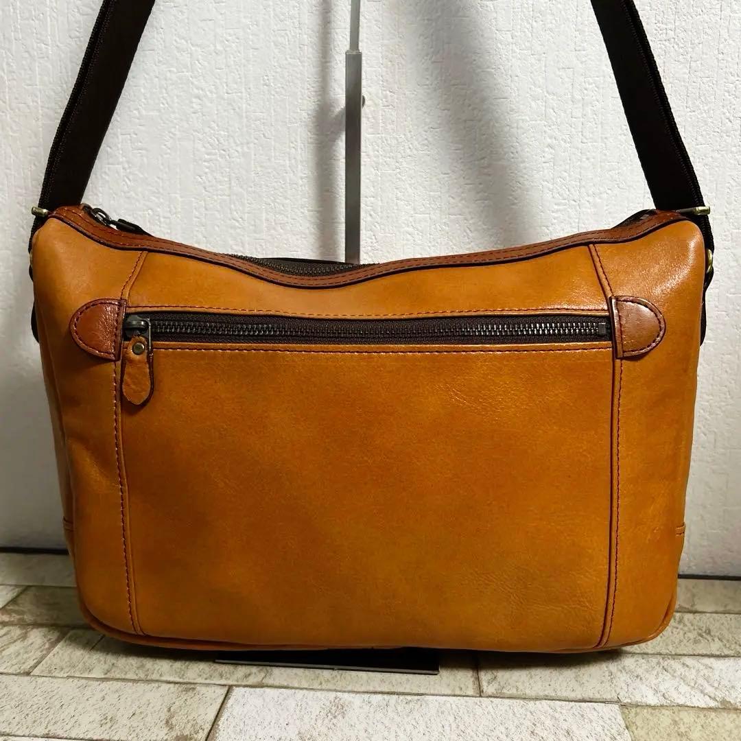 豊岡鞄　ショルダーバッグ メンズ 本革 斜めがけ SADDLE 16452
