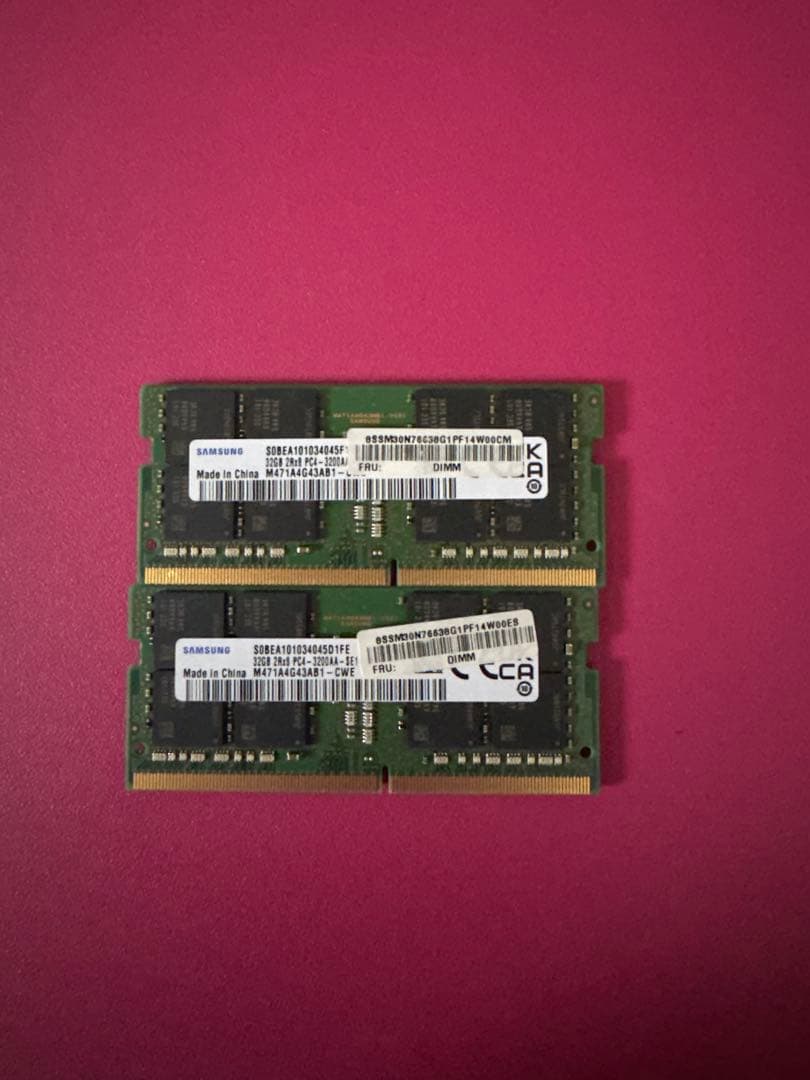 SAMSUNG DDR4 ノート用メモリー 64GB (2x32GB)