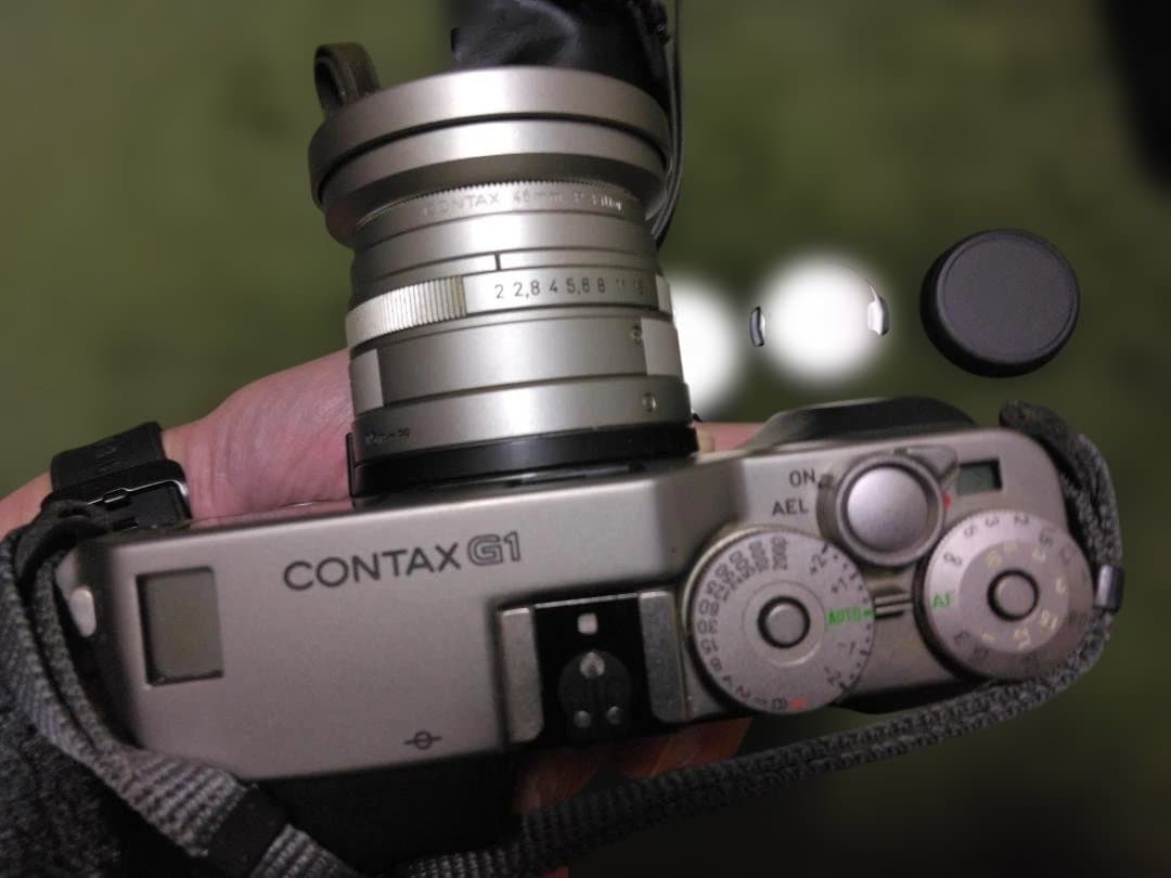 ル*カ様 CONTAX G1本体,レンズ2本,純正フラッシュ,汎用ケース付き