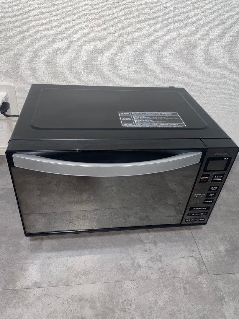 アイリスオーヤマ 電子レンジ MO-FM1805-B ミラーガラス 2022年製