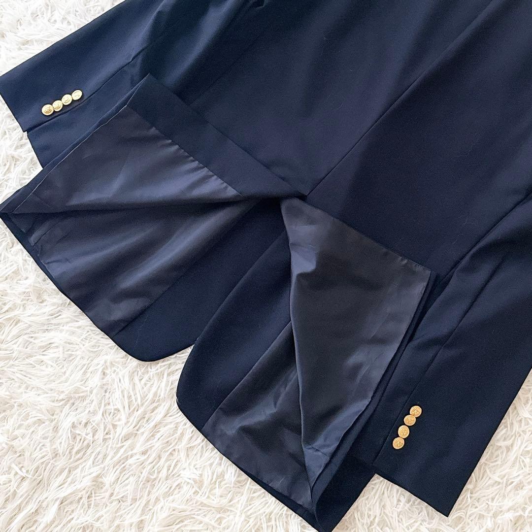 美品 大きいサイズ44L ラルフローレン 紺ブレ テーラードジャケット メンズ