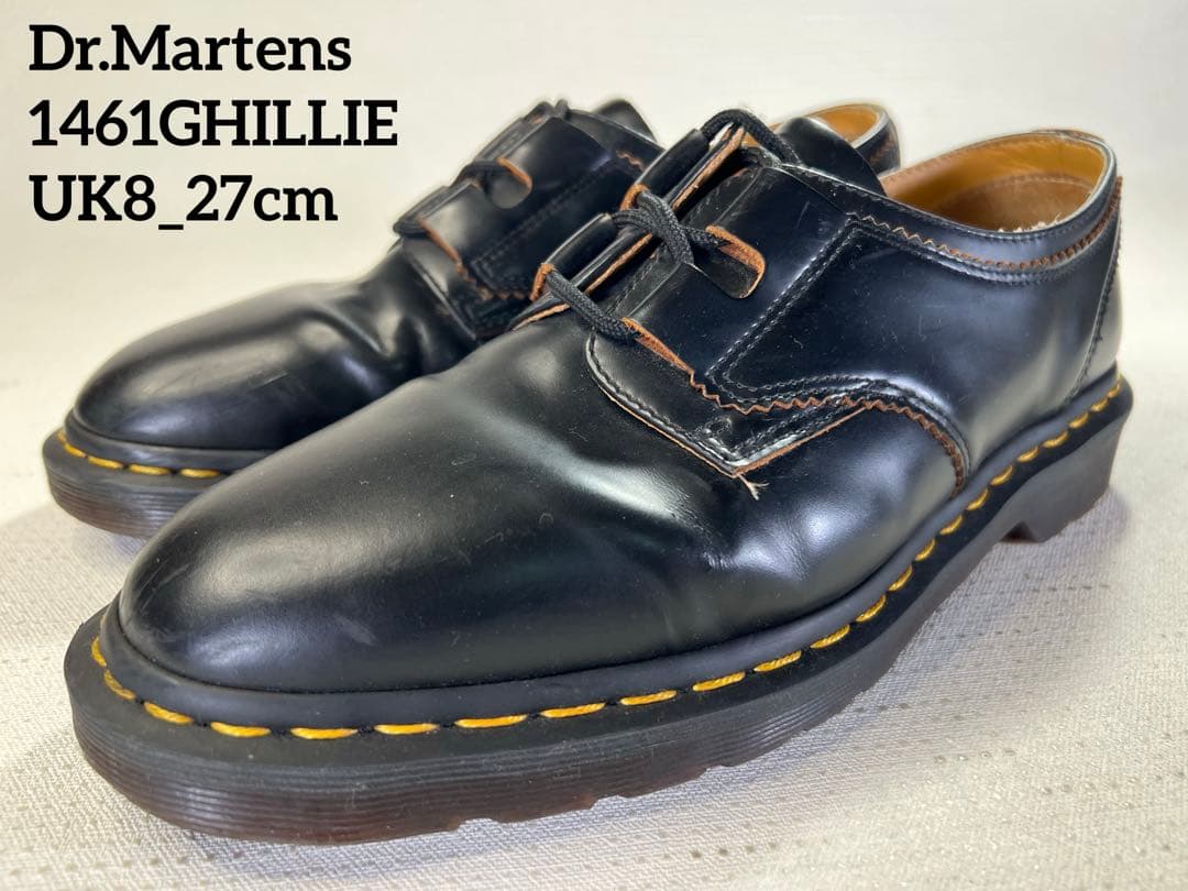 UK8_27cm Dr.Martens 1461GHILLIE ギリーシューズ