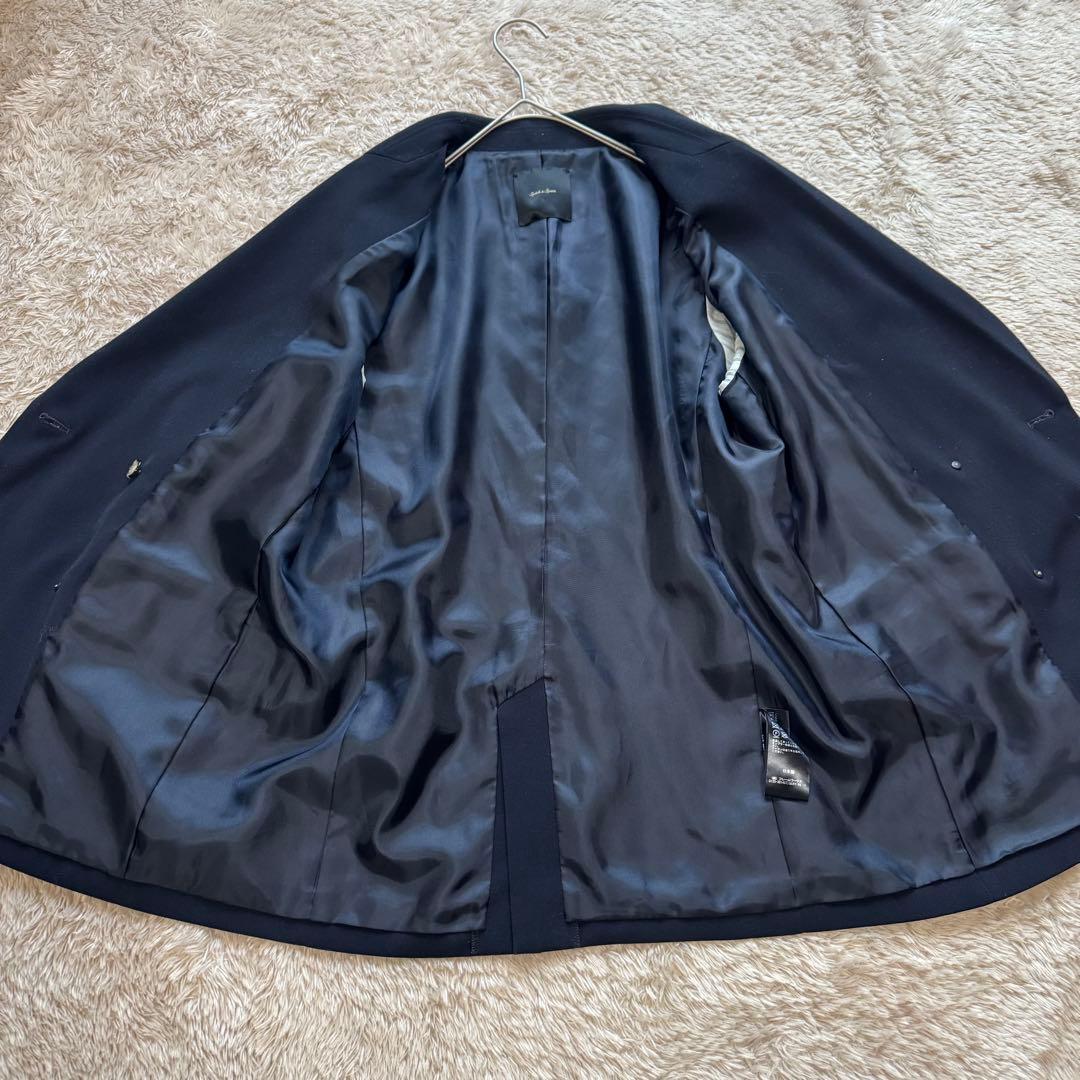 スピックアンドスパン ダブルテーラードジャケット 紺色 38